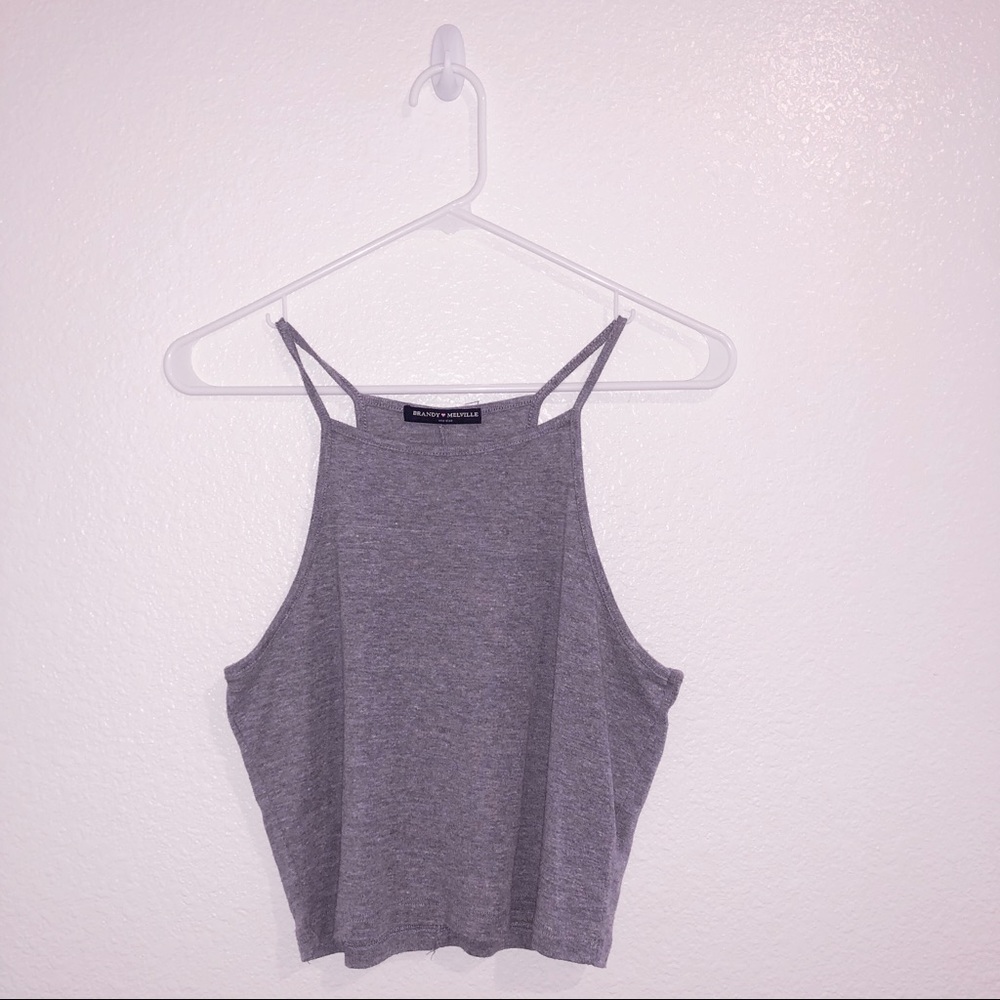 Grey Crop Top